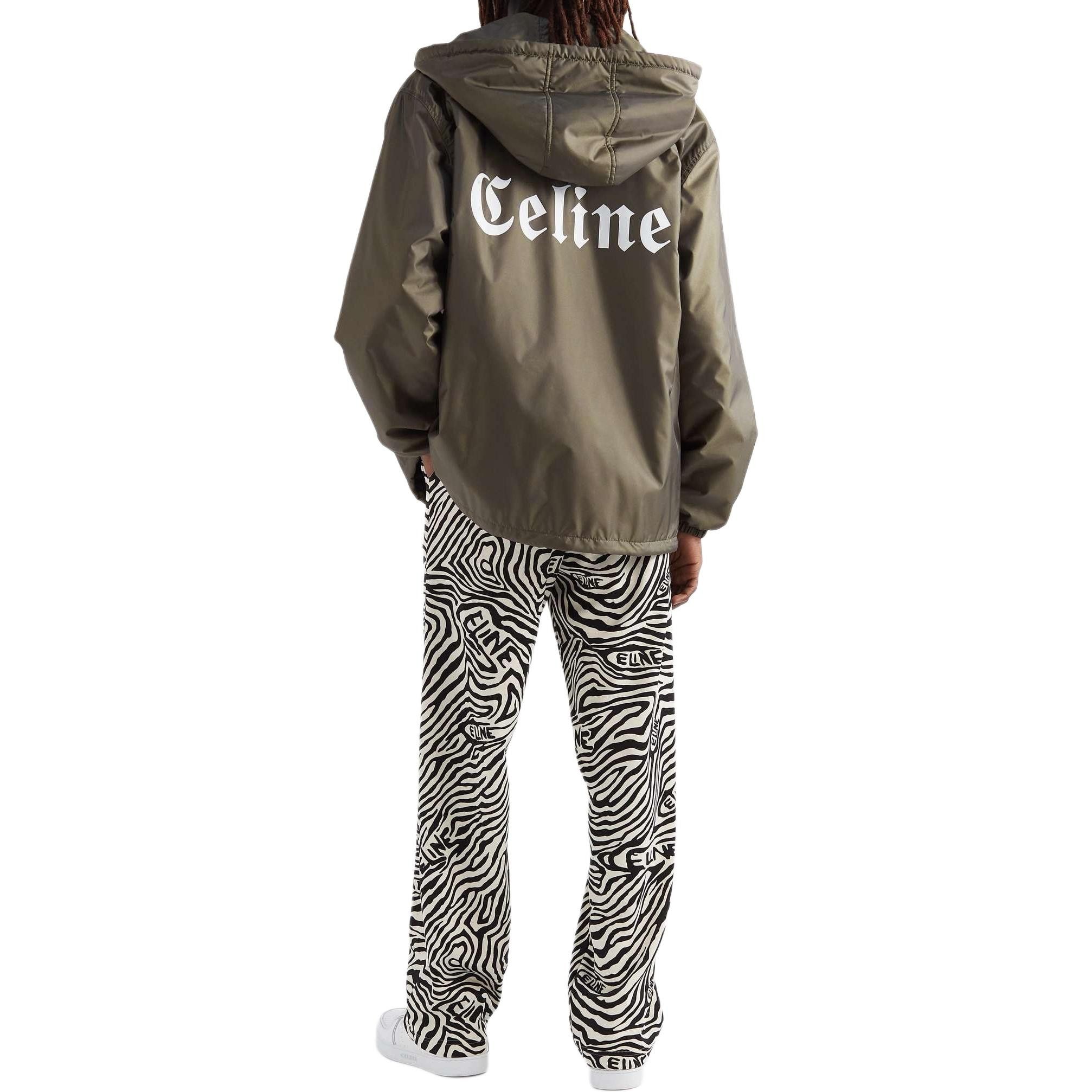 Celine CELINE Logo Hooded Light Jacket Size 48 Size US M / EU 48-50 / 2 - 12 Thumbnail