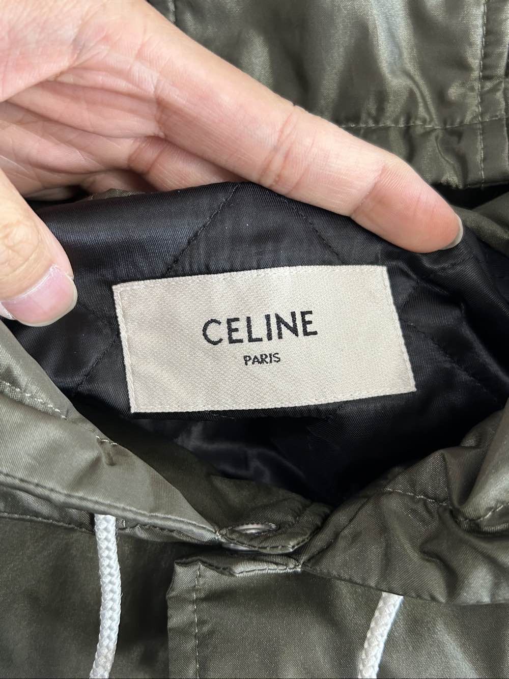 Celine CELINE Logo Hooded Light Jacket Size 48 Size US M / EU 48-50 / 2 - 3 Thumbnail