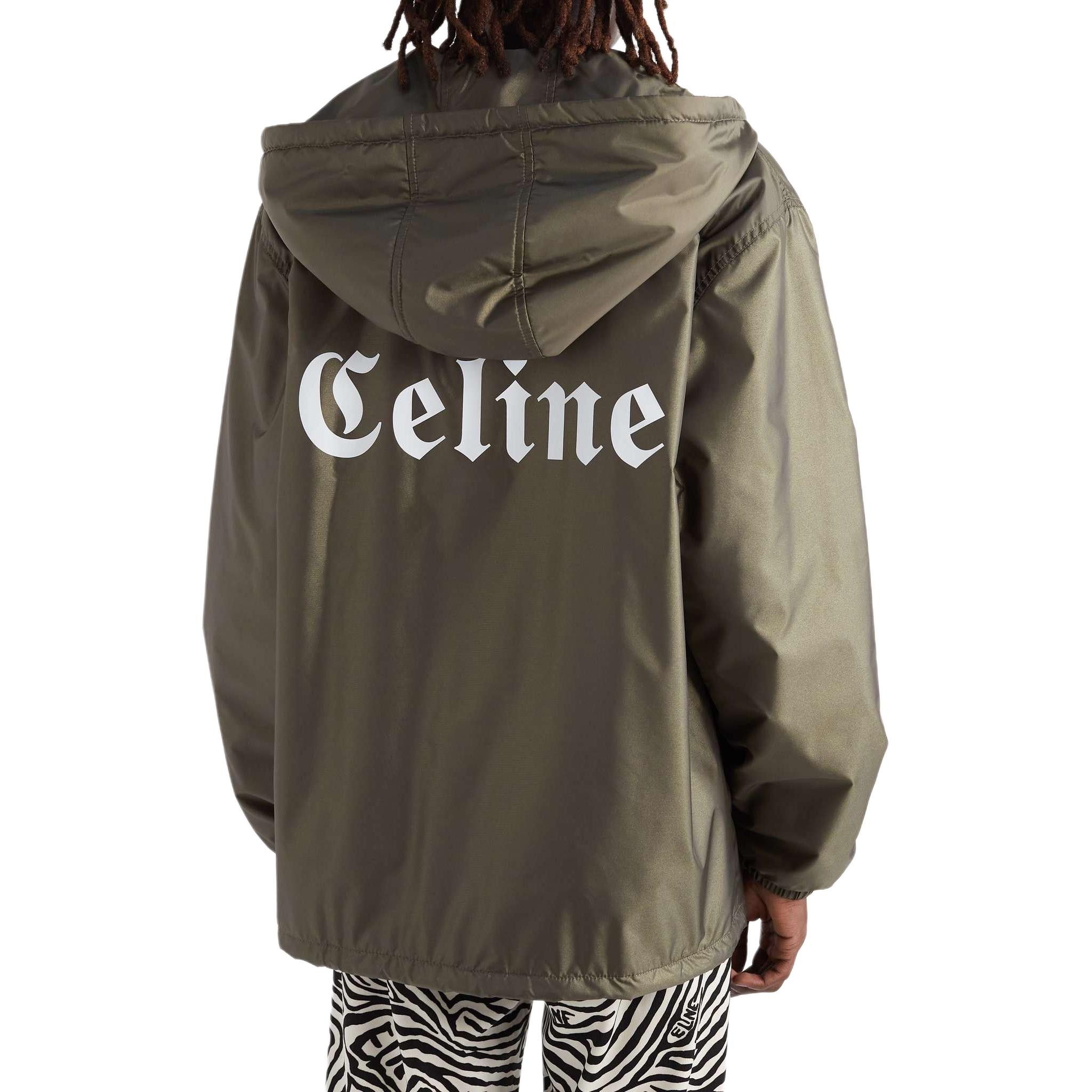 Celine CELINE Logo Hooded Light Jacket Size 48 Size US M / EU 48-50 / 2 - 13 Thumbnail