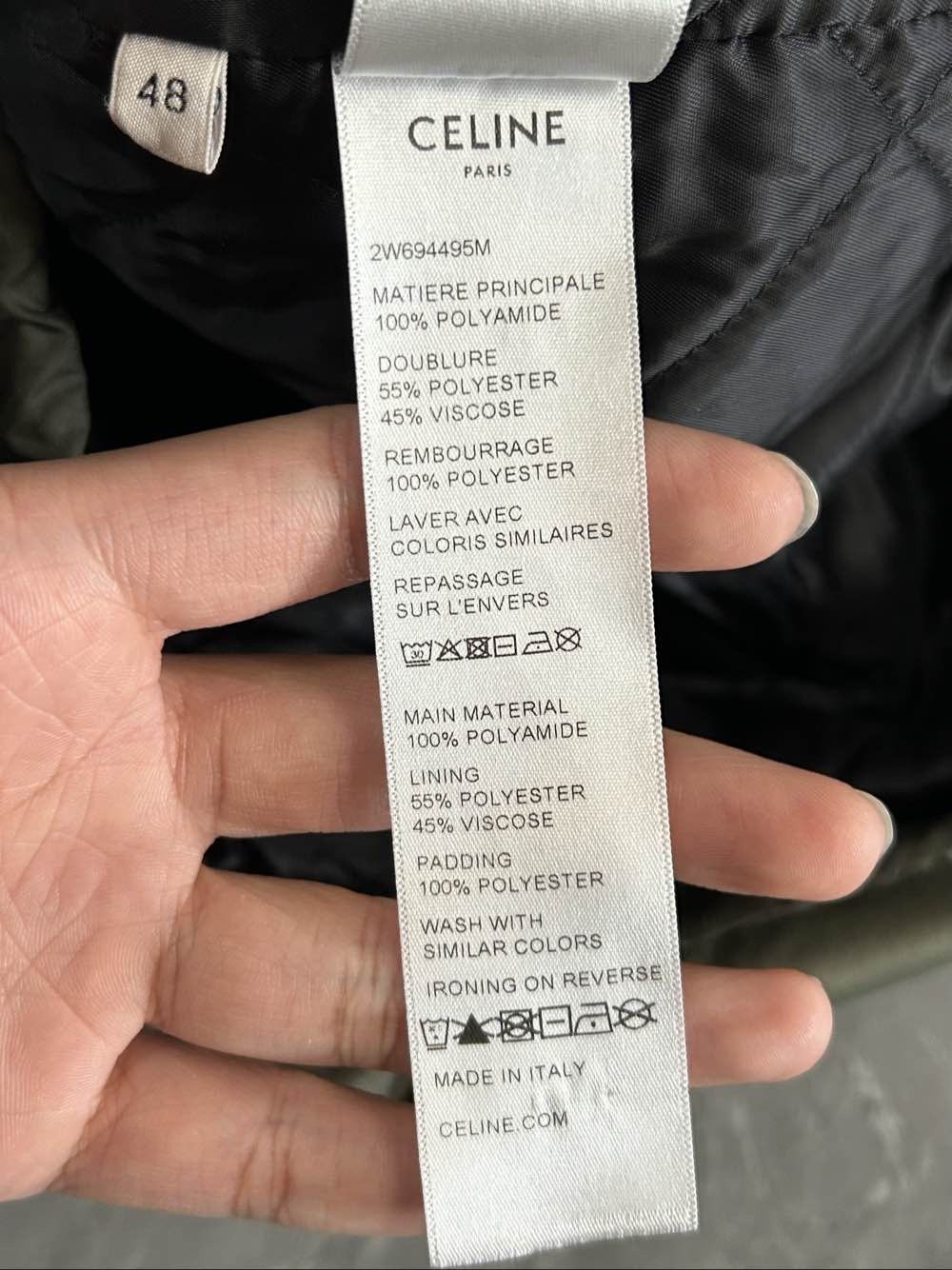 Celine CELINE Logo Hooded Light Jacket Size 48 Size US M / EU 48-50 / 2 - 4 Thumbnail