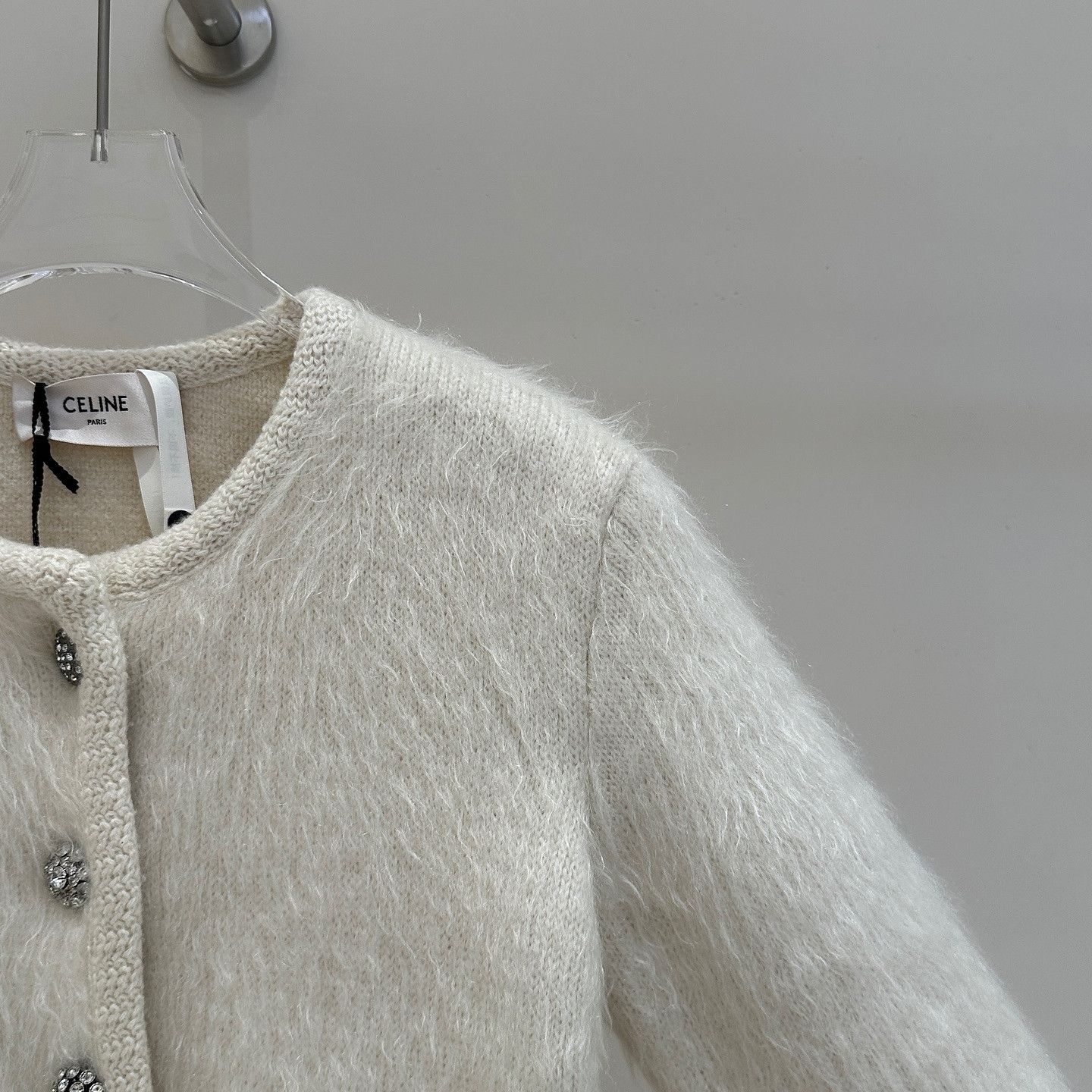Celine Celine Mohair Knit Cardigan Size XS Size XS / US 0-2 / IT 36-38 - 7 Thumbnail