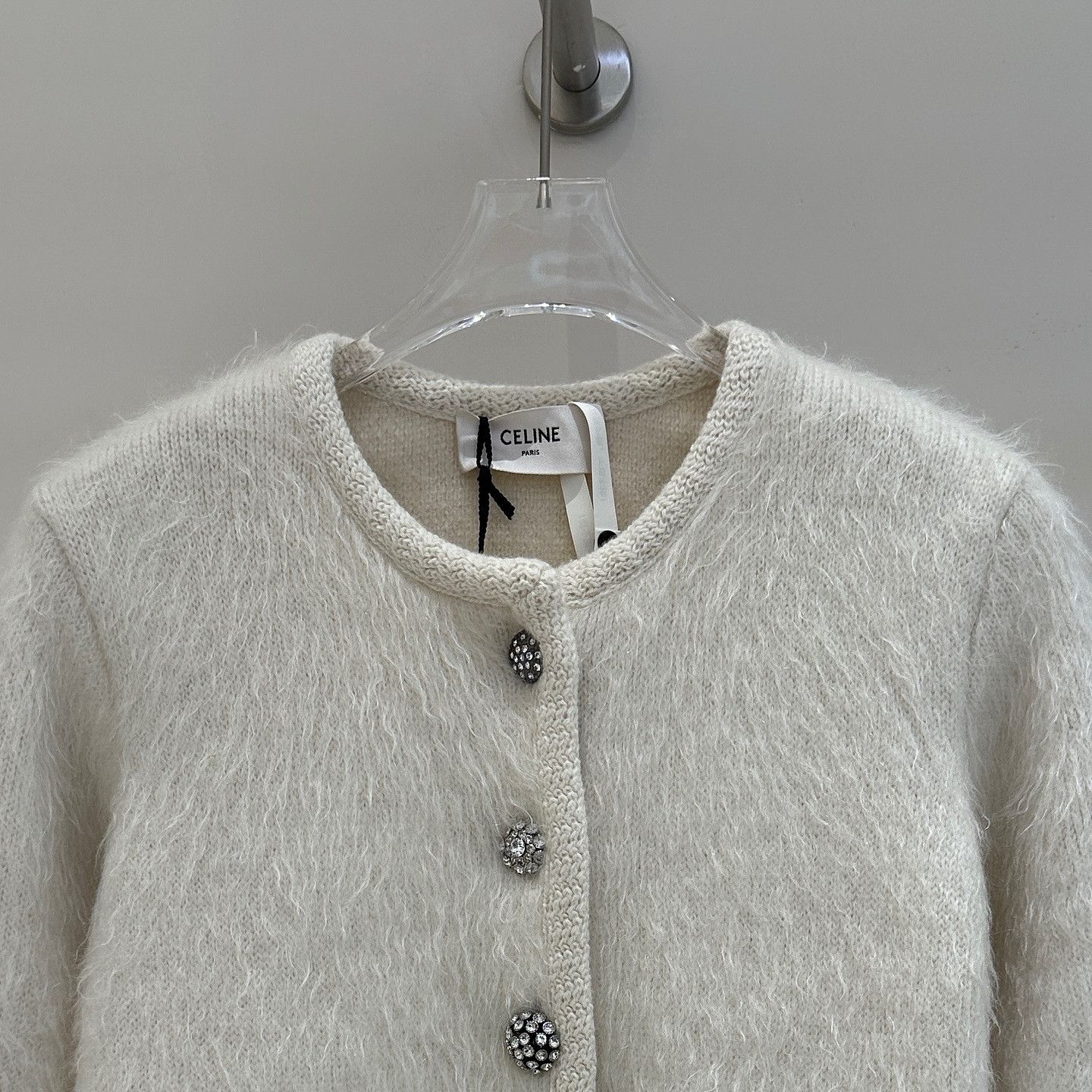 Celine Celine Mohair Knit Cardigan Size XS Size XS / US 0-2 / IT 36-38 - 14 Thumbnail