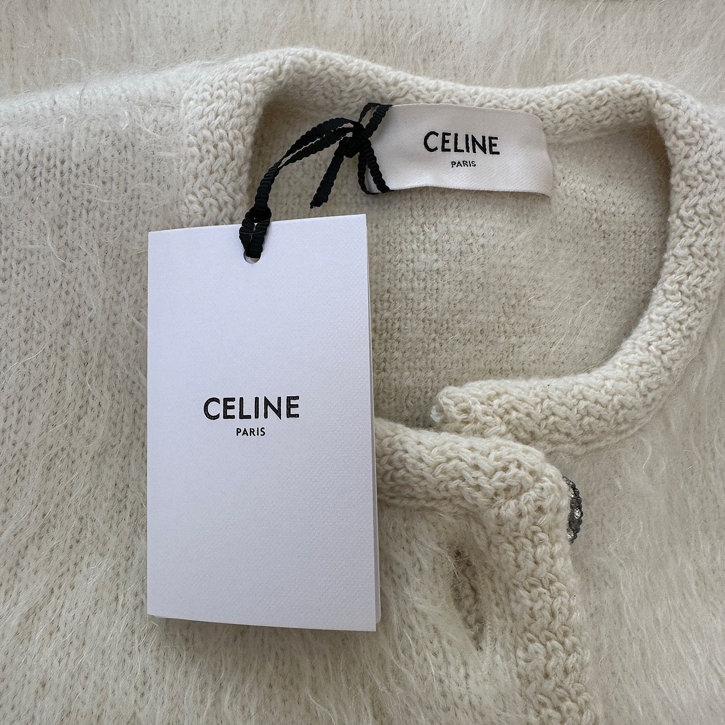 Celine Celine Mohair Knit Cardigan Size XS Size XS / US 0-2 / IT 36-38 - 5 Thumbnail