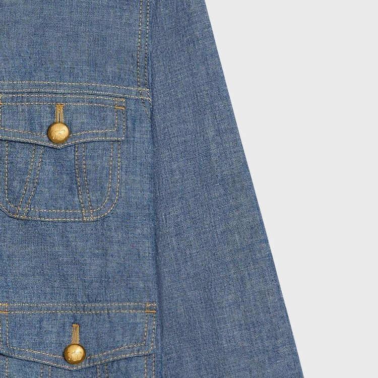 Celine Celine Triomphe Button Denim Jacket Size S Size S / US 4 / IT 40 - 9 Thumbnail