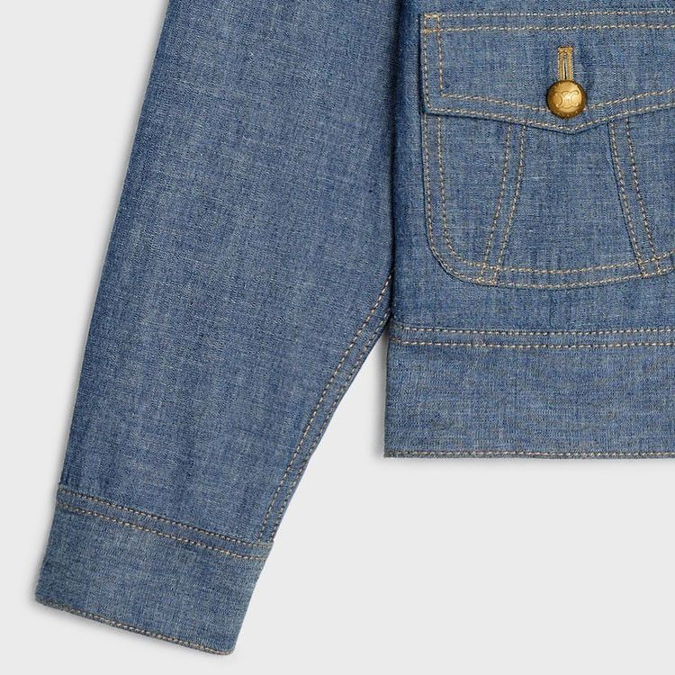 Celine Celine Triomphe Button Denim Jacket Size S Size S / US 4 / IT 40 - 7 Thumbnail