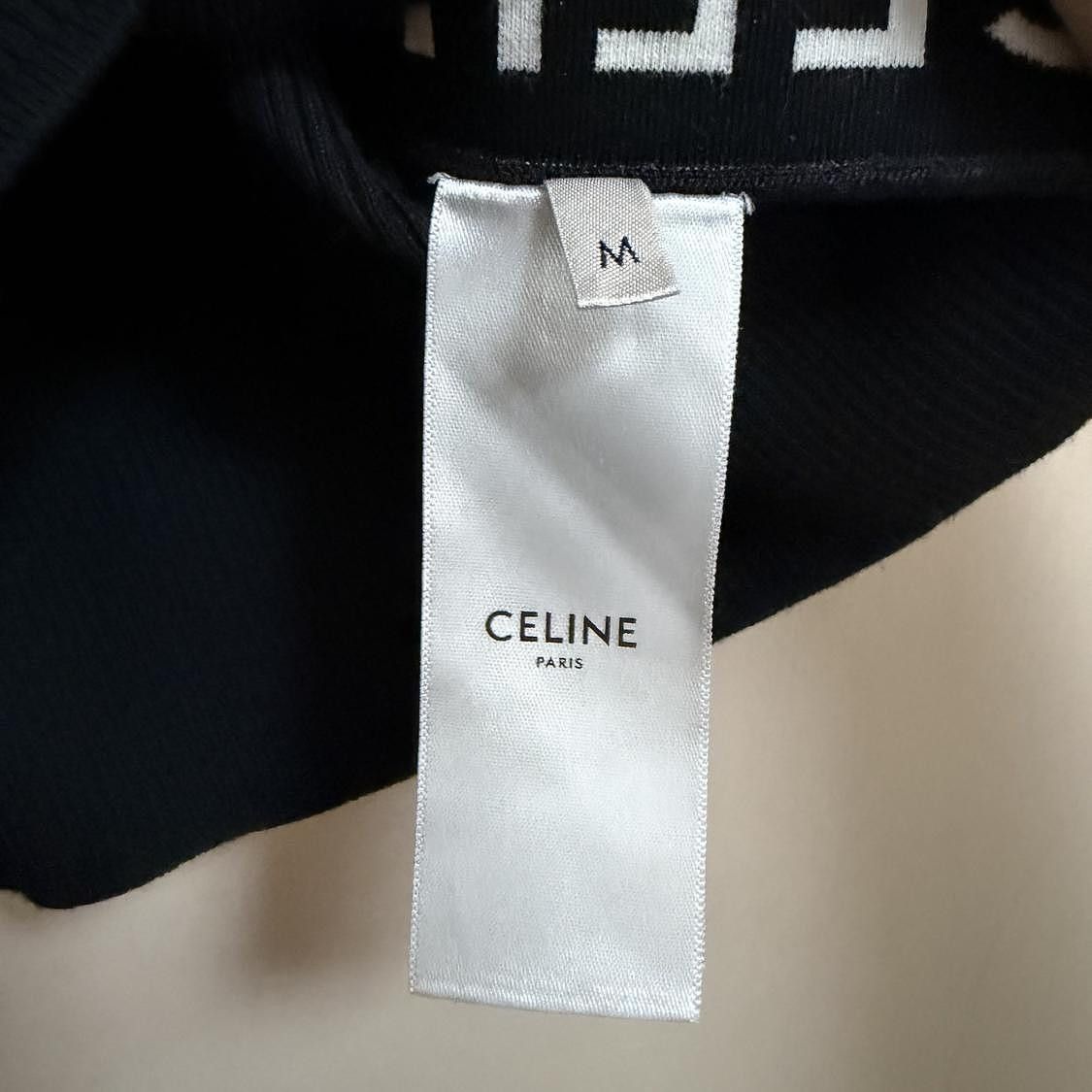 Celine Celine Ribbed Logo Striped Zip Tank Top Size M Size M / US 6-8 / IT 42-44 - 4 Thumbnail