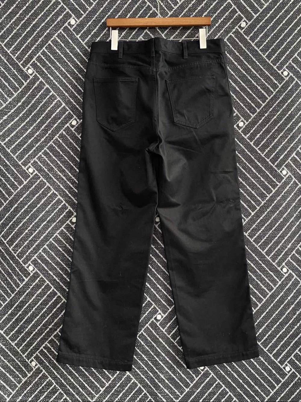 Celine Celine Black Cotton Trousers Size 33 Size US 33 - 2 Thumbnail