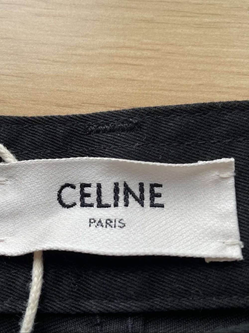 Celine Celine Black Cotton Trousers Size 33 Size US 33 - 3 Thumbnail