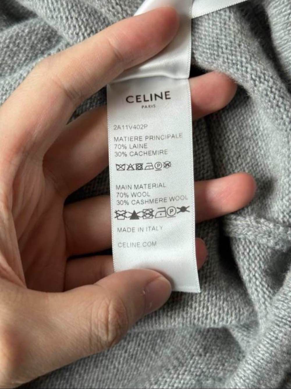 Celine Celine Logo Wool Cashmere Sweater Size S Size S / US 4 / IT 40 - 5 Thumbnail
