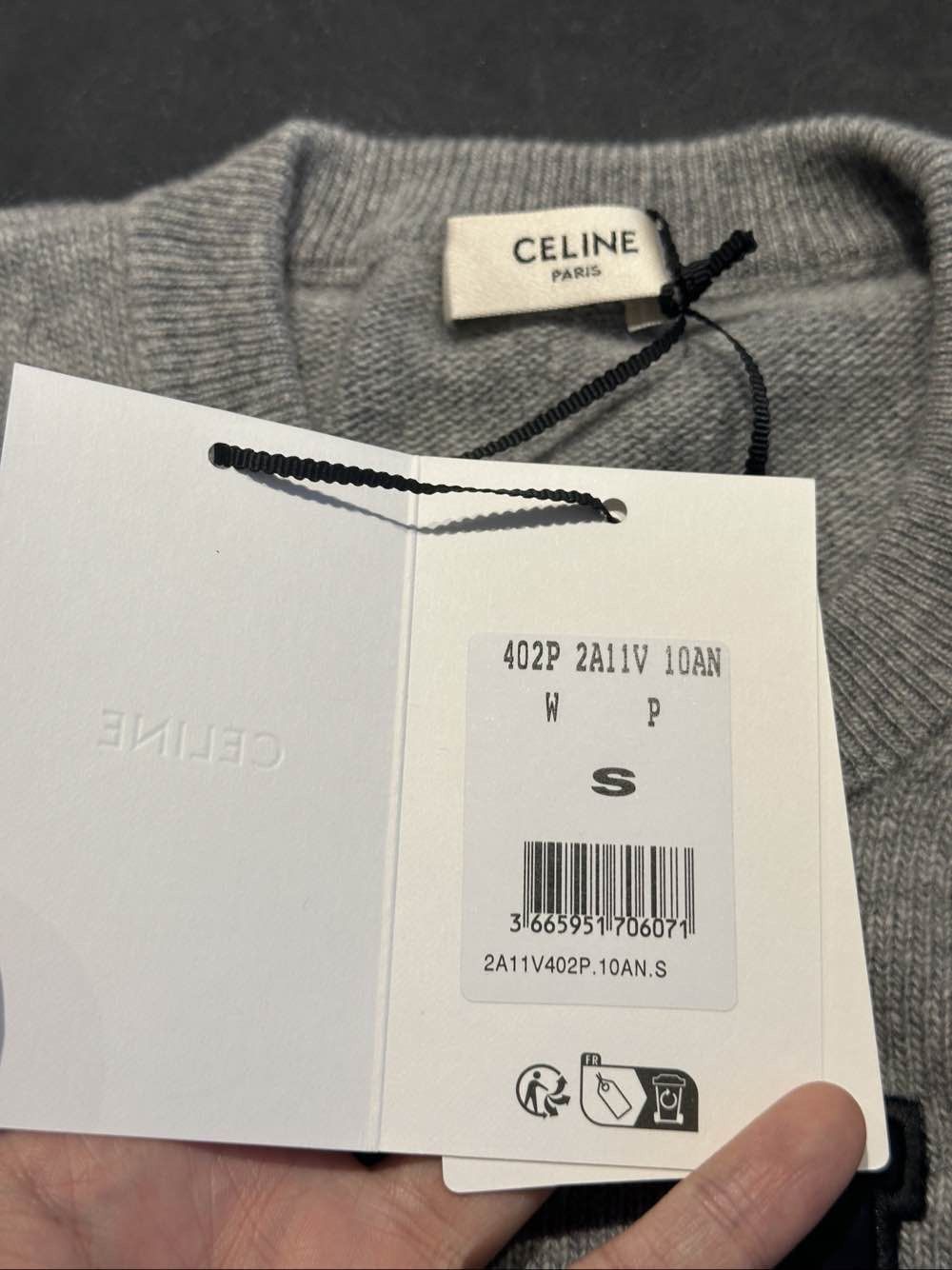 Celine Celine Logo Wool Cashmere Sweater Size S Size S / US 4 / IT 40 - 3 Thumbnail