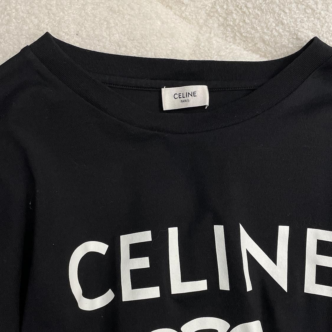 Celine Celine Triomphe Logo T-Shirt Size L Size L / US 10 / IT 46 - 3 Thumbnail