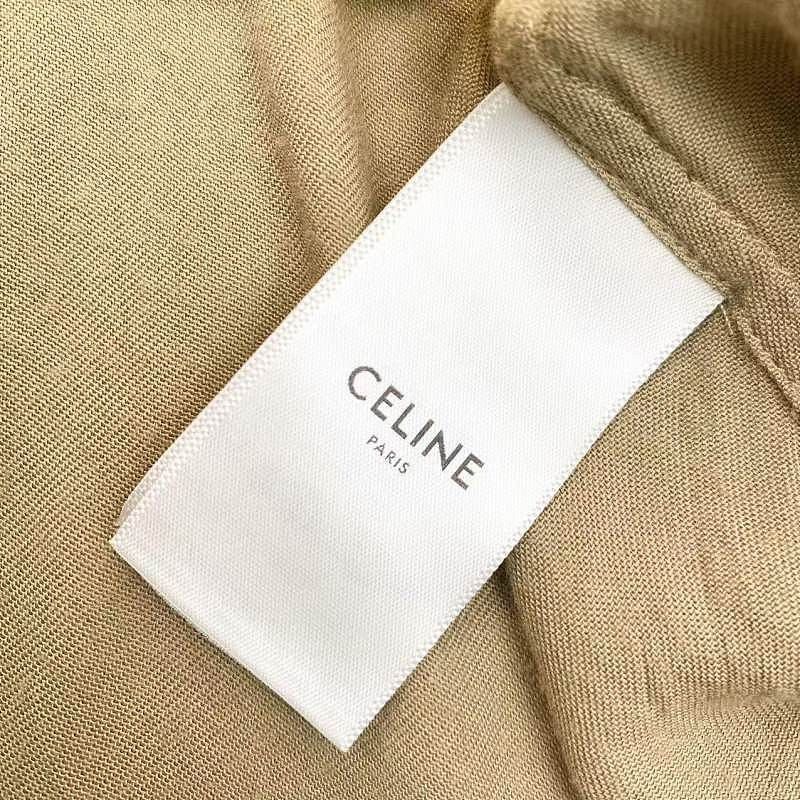 Celine Celine Solid Brown Button Up Shirt Size 38 Size XS / US 0-2 / IT 36-38 - 4 Thumbnail