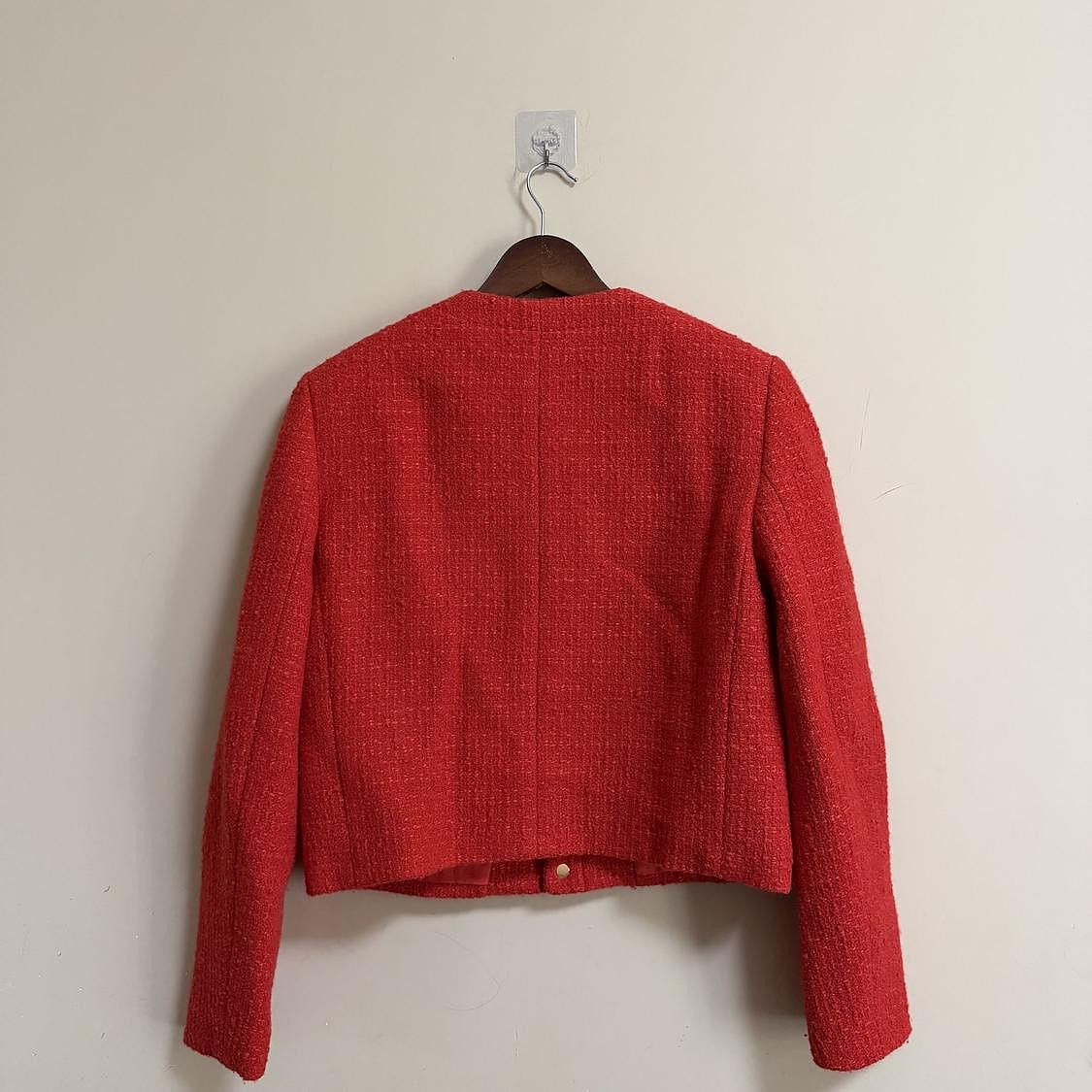 Celine Celine Red Tweed Jacket Size 36 Size XS / US 0-2 / IT 36-38 - 2 Thumbnail