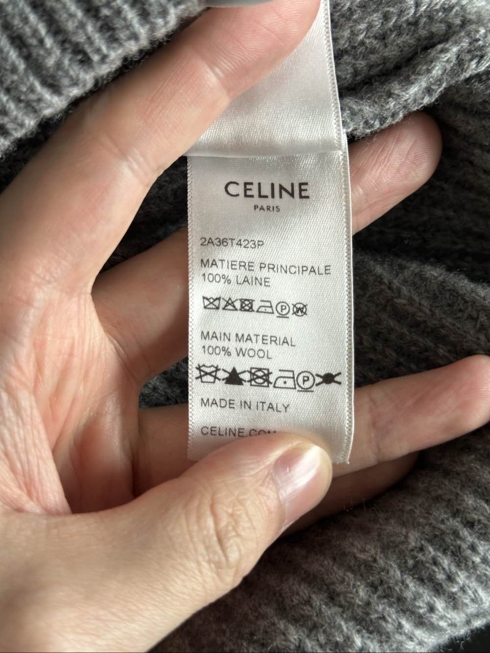 Celine Celine Logo Wool Hoodie Size M Size M / US 6-8 / IT 42-44 - 5 Thumbnail