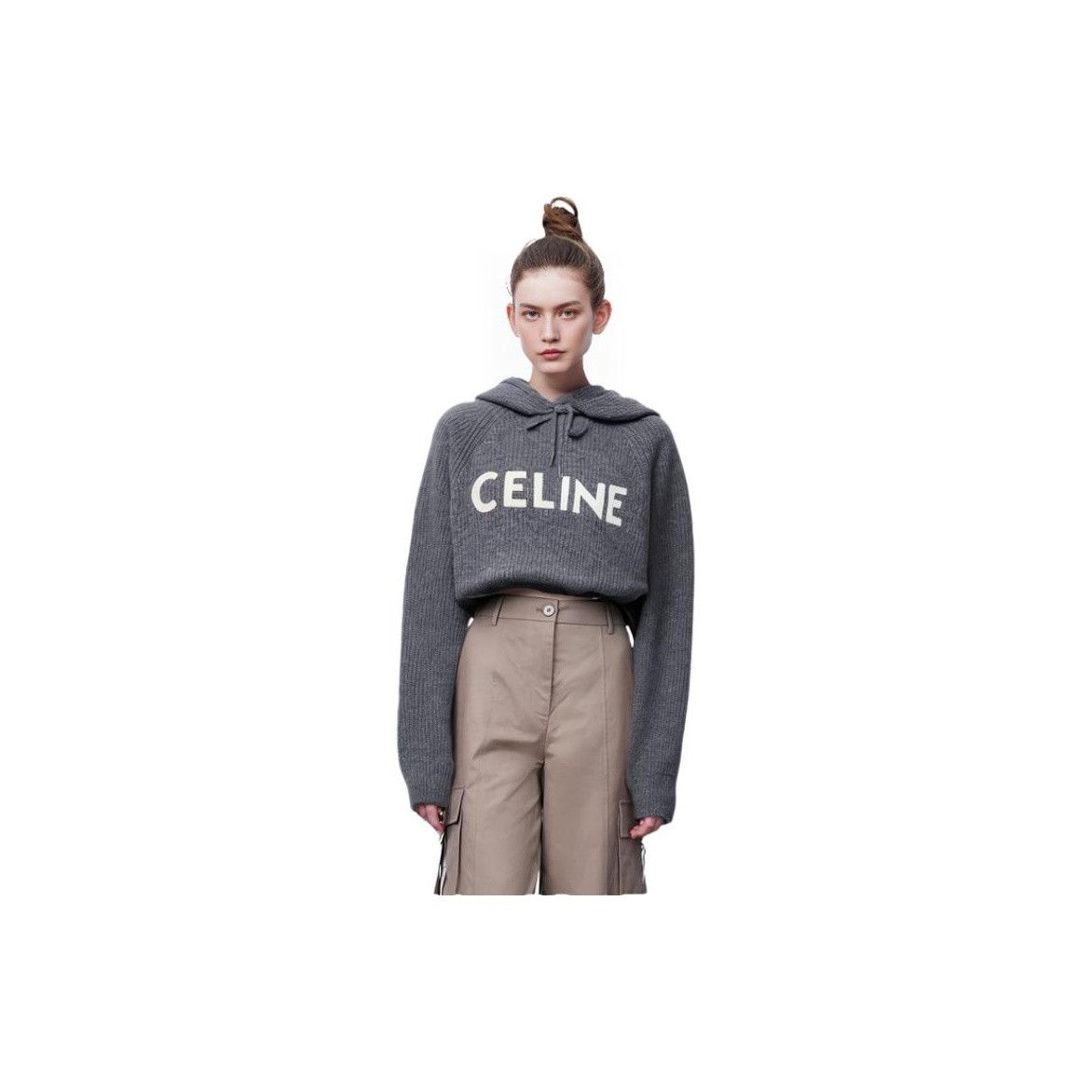 Celine Celine Logo Wool Hoodie Size M Size M / US 6-8 / IT 42-44 - 6 Thumbnail