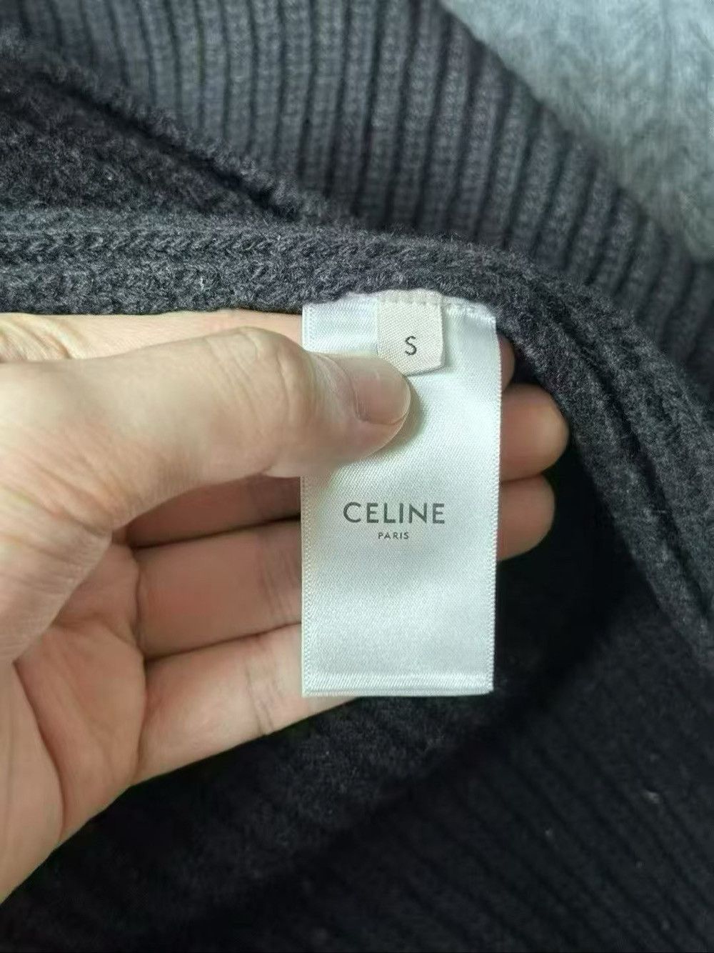 Celine Celine Logo Embroidered Wool Sweater Size S Size S / US 4 / IT 40 - 4 Thumbnail