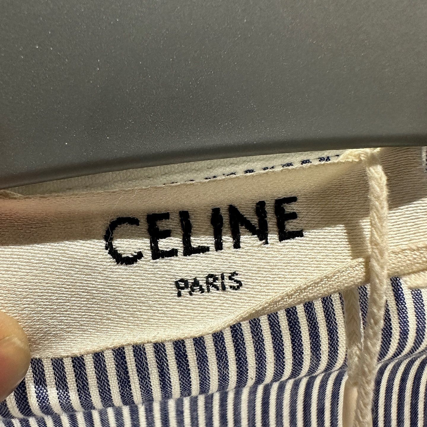 Celine Celine Striped Button Up Shirt Size 34 Size XS / US 0-2 / IT 36-38 - 3 Thumbnail