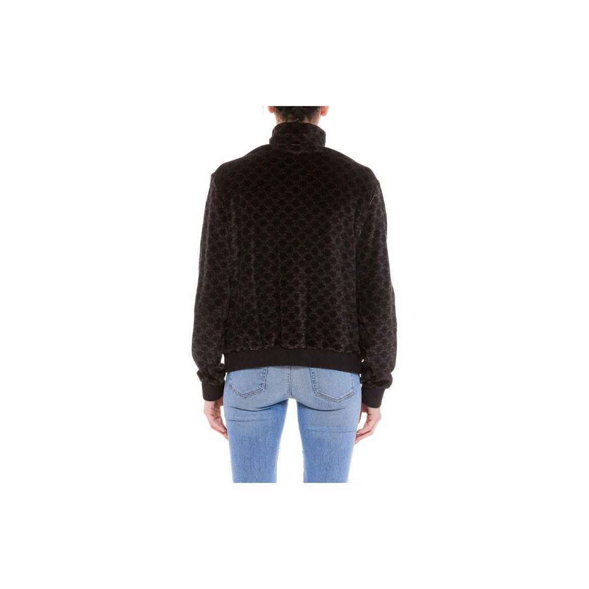 Celine Celine Triomphe Velvet Zip Jacket Size XS Size XS / US 0-2 / IT 36-38 - 8 Thumbnail