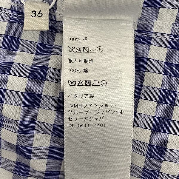 Celine CELINE Gingham Triomphe Shirt Size 36 Size XS / US 0-2 / IT 36-38 - 5 Thumbnail