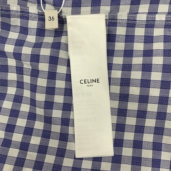 Celine CELINE Gingham Triomphe Shirt Size 36 Size XS / US 0-2 / IT 36-38 - 6 Thumbnail