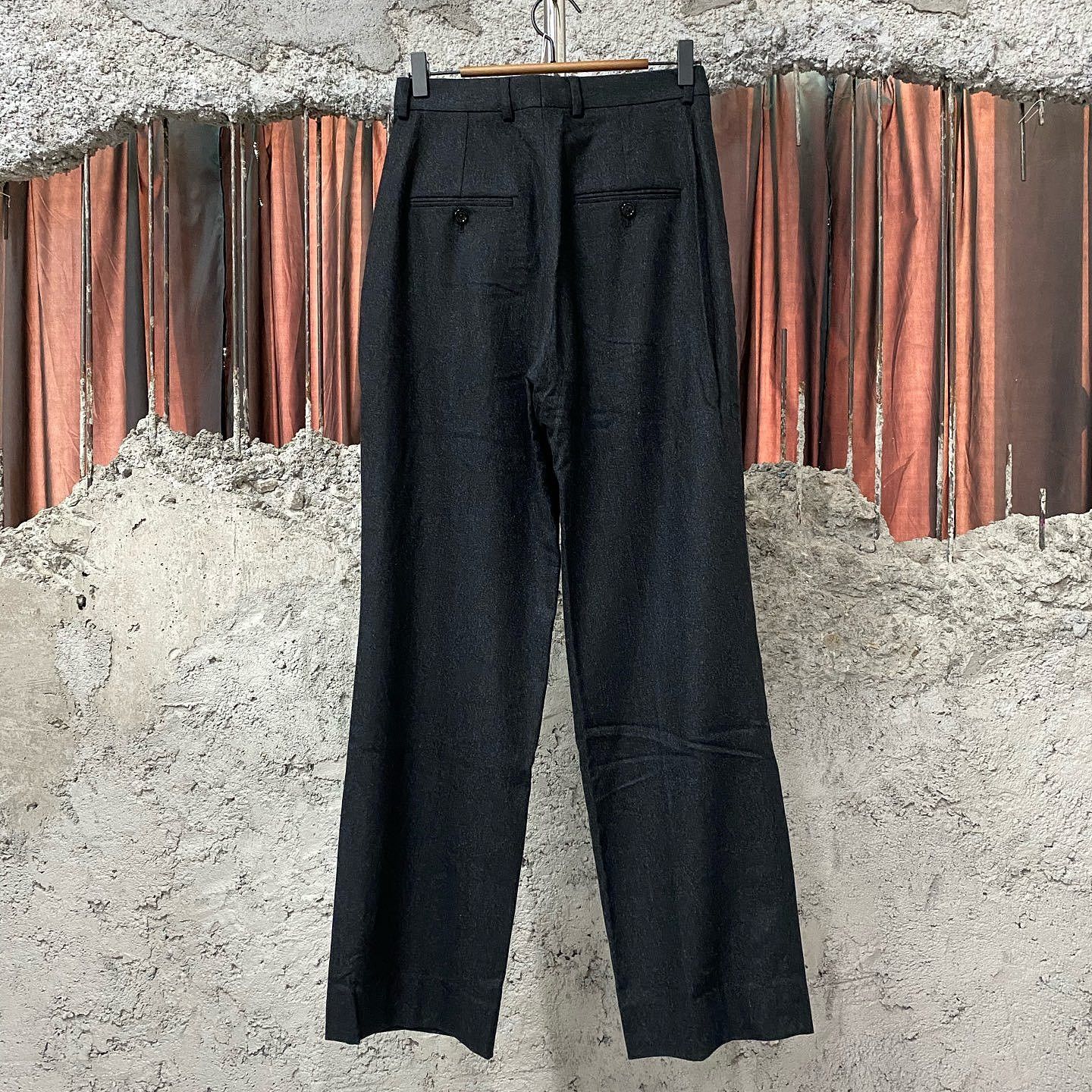 Celine CELINE Wool Pleated Trousers Size 28 Size 34R - 2 Thumbnail