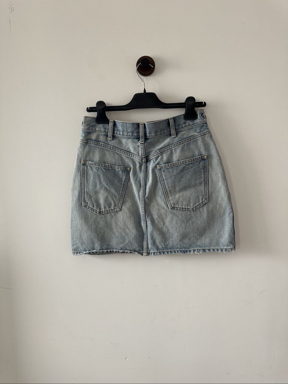 Celine CELINE Chain Detail Denim Mini Skirt Size 29 Size 29" - 2 Thumbnail