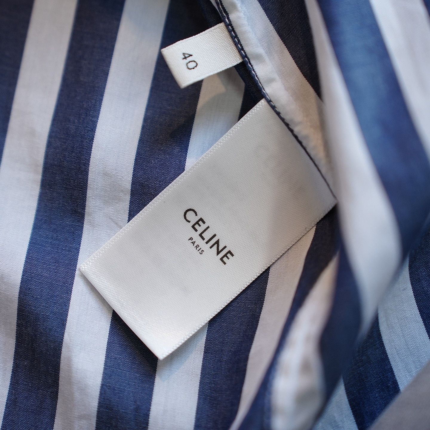 Celine Celine Striped Button-Up Shirt Size 40 Size M / US 6-8 / IT 42-44 - 7 Thumbnail