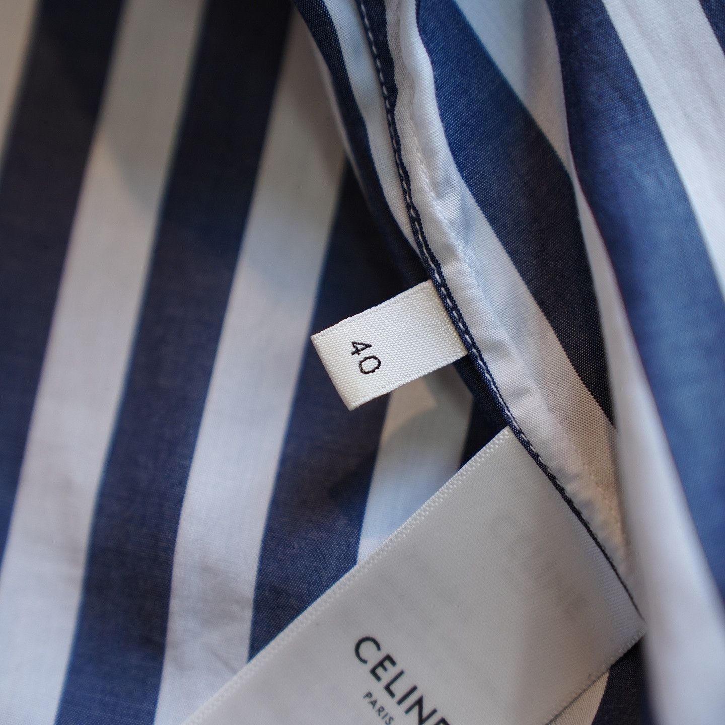 Celine Celine Striped Button-Up Shirt Size 40 Size M / US 6-8 / IT 42-44 - 6 Thumbnail