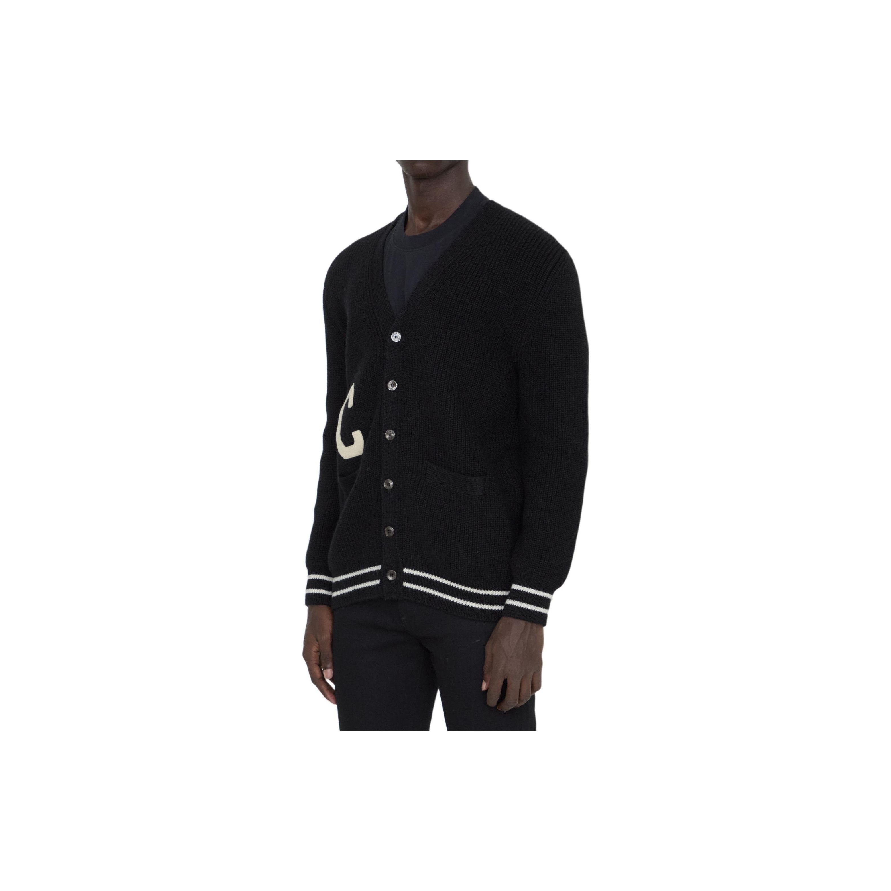 Celine Celine Logo Knit Cardigan Size XL Size US XL / EU 56 / 4 - 10 Thumbnail