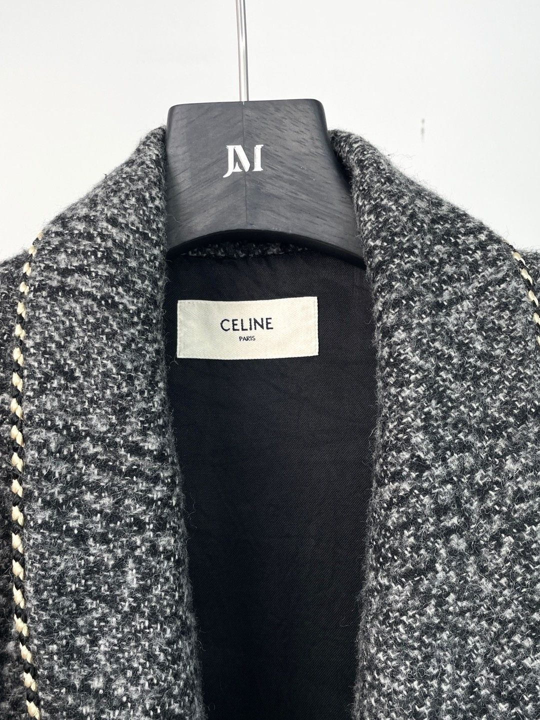 Celine Celine Wool Tweed Coat Size 48 Size XL / US 12-14 / IT 48-50 - 3 Thumbnail