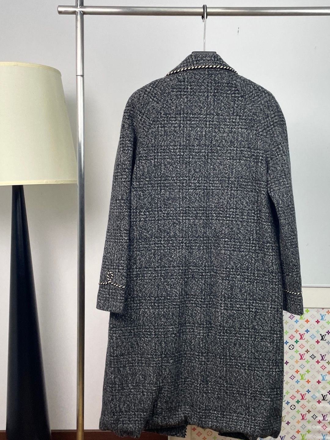 Celine Celine Wool Tweed Coat Size 48 Size XL / US 12-14 / IT 48-50 - 2 Thumbnail