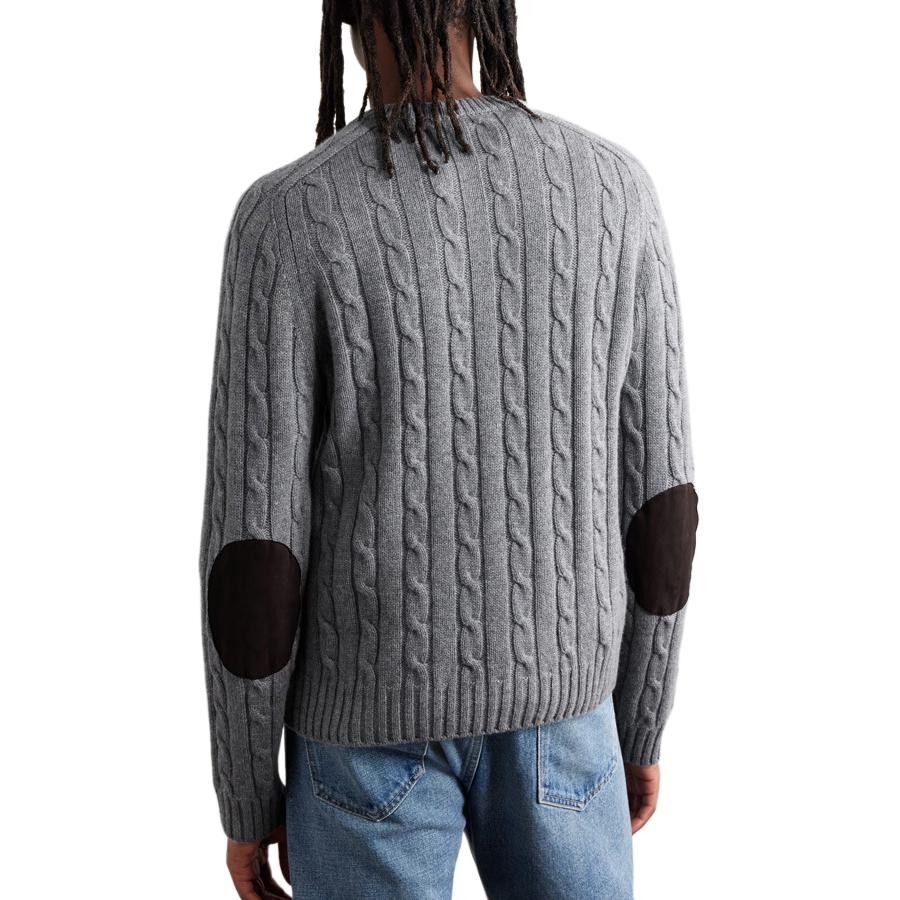 Celine CELINE Triomphe Cable Knit Elbow Patch Sweater Size XL Size US XL / EU 56 / 4 - 8 Thumbnail