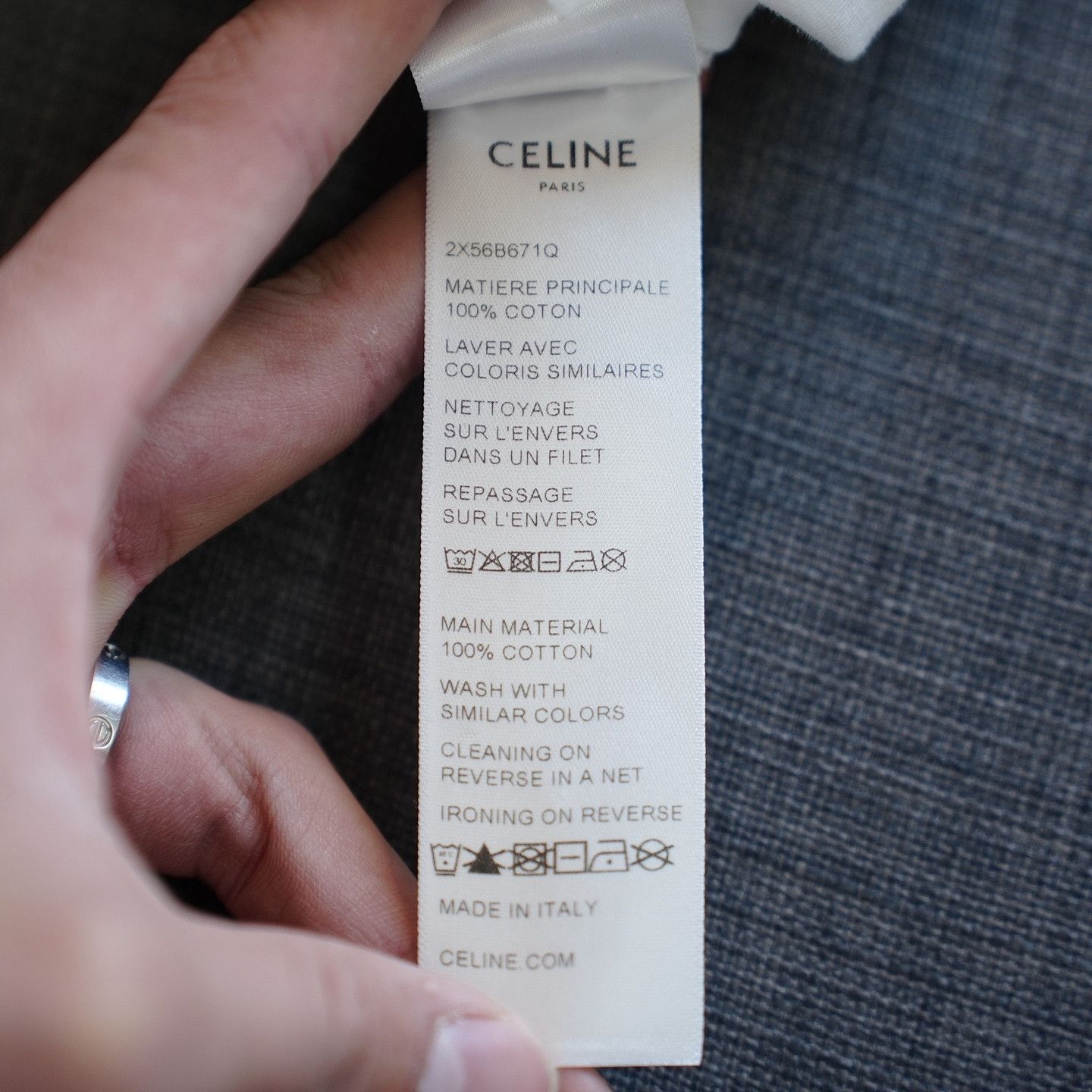 Celine Celine Logo Print T-Shirt White Size L Size L / US 10 / IT 46 - 6 Thumbnail