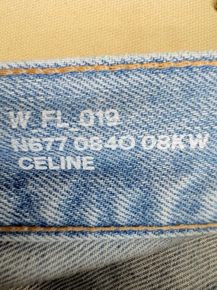 Celine Celine Light Wash Chain Detail Jeans Size 31 Size 31" - 3 Thumbnail