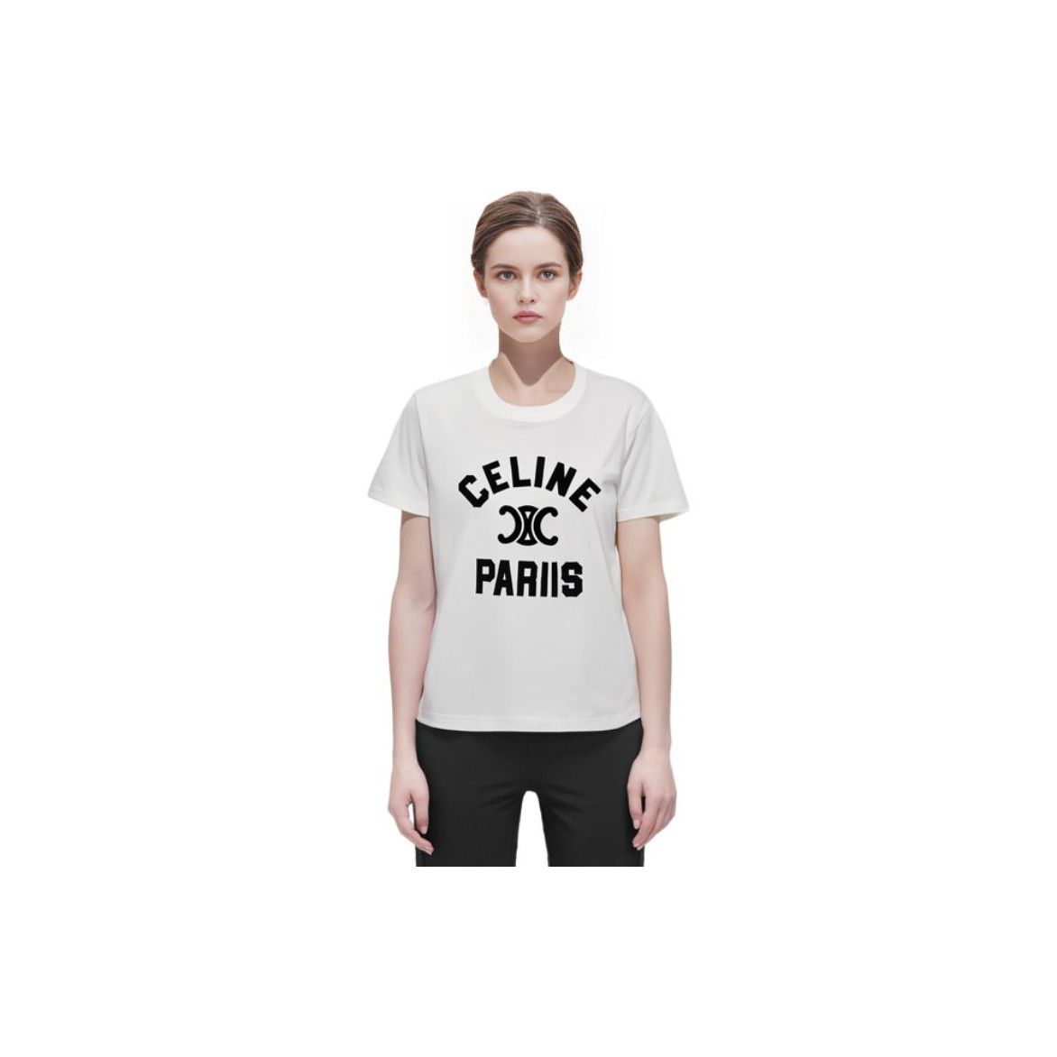 Celine Celine Triomphe Logo T-Shirt Size XS Size XS / US 0-2 / IT 36-38 - 9 Thumbnail