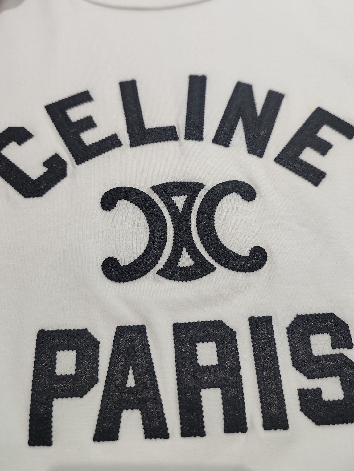 Celine Celine Triomphe Logo T-Shirt Size XS Size XS / US 0-2 / IT 36-38 - 4 Thumbnail