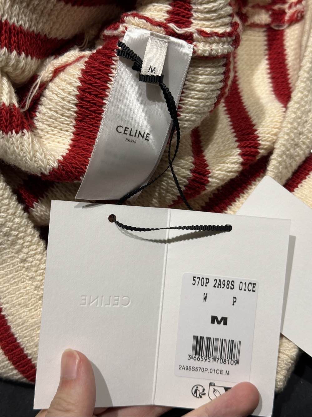 Celine Celine Striped Knit Cardigan Size M Size M / US 6-8 / IT 42-44 - 5 Thumbnail