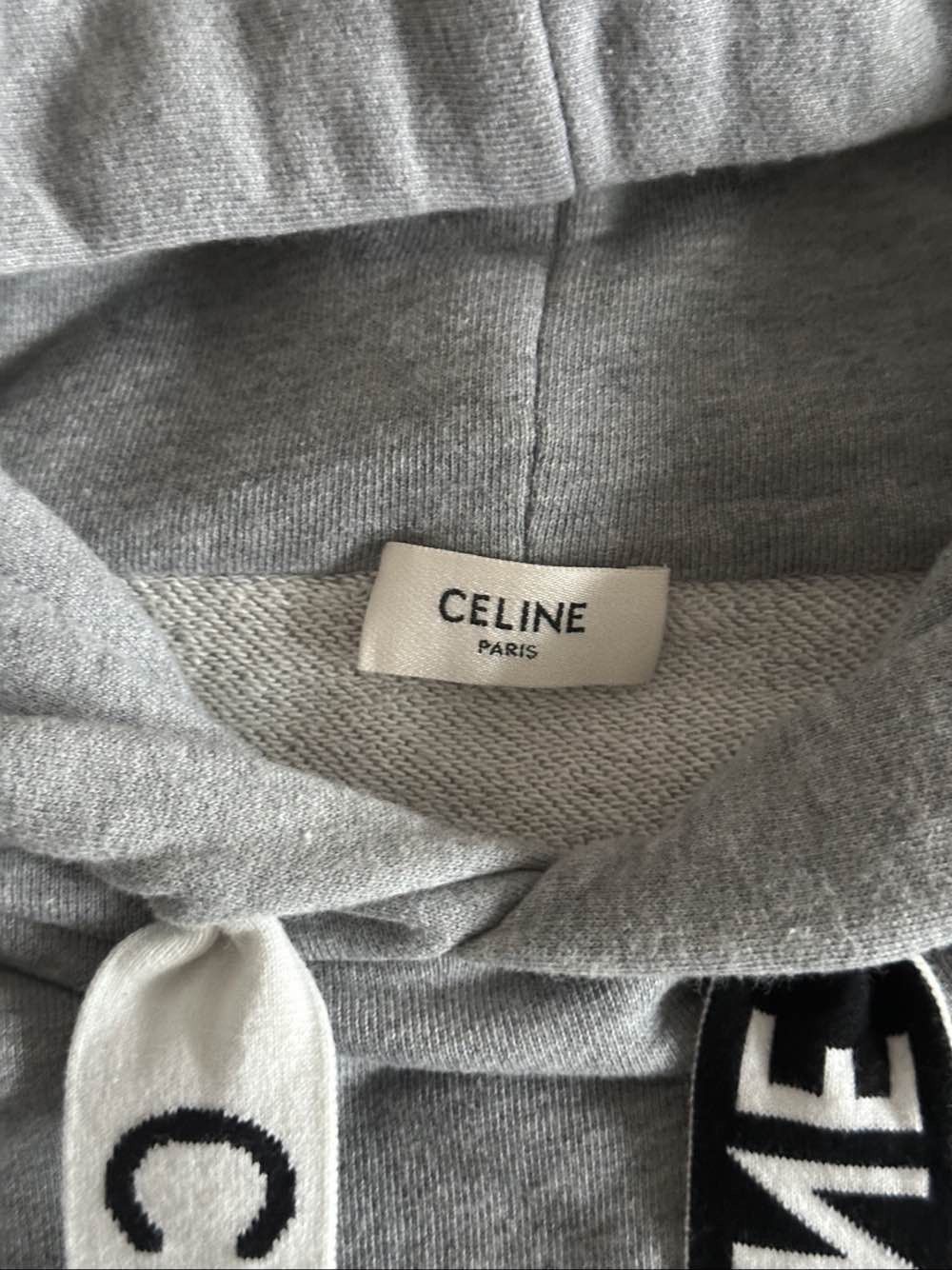 Celine Celine Logo Drawstring Hoodie Size S Size US S / EU 44-46 / 1 - 3 Thumbnail