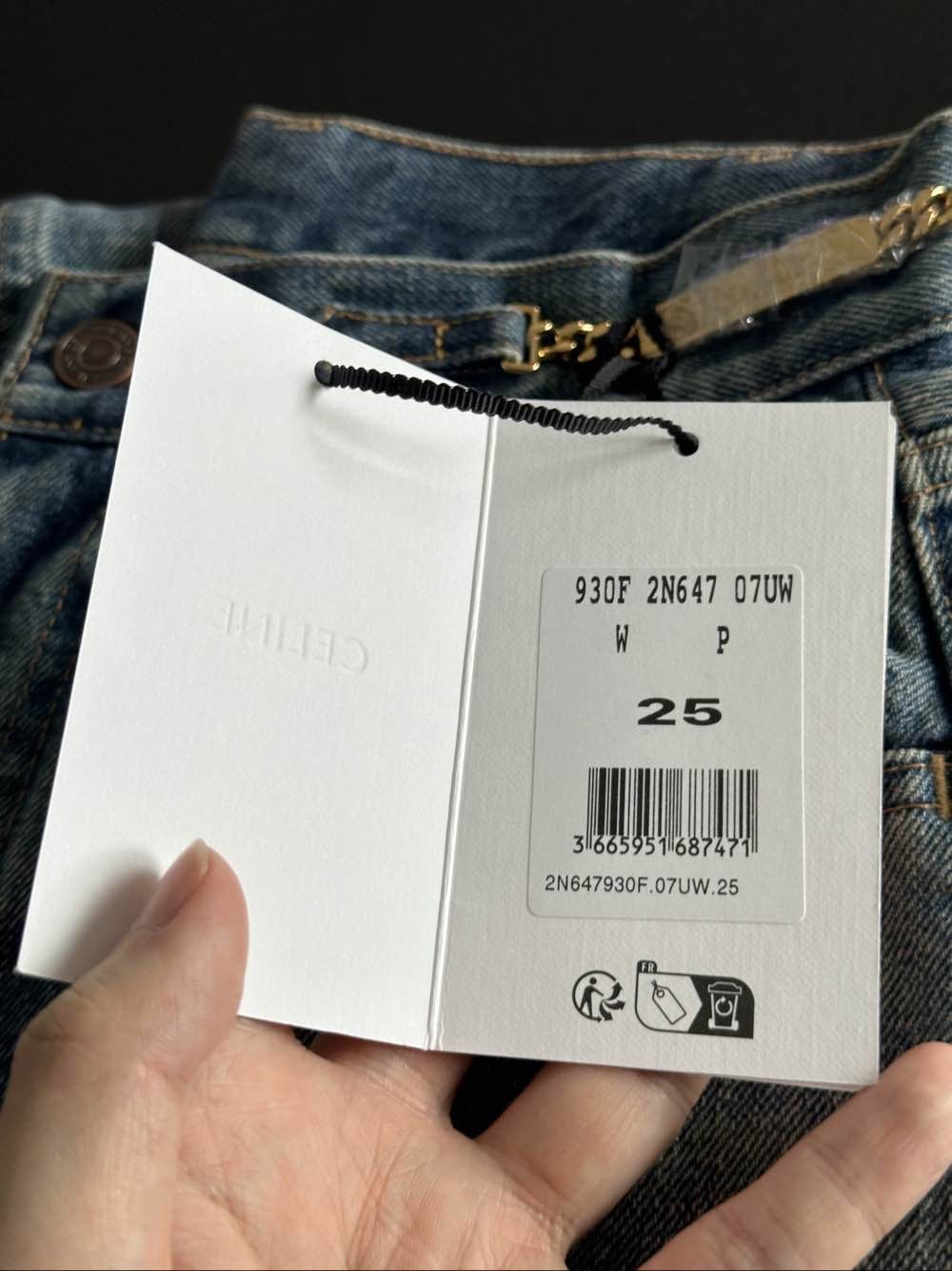 Celine Celine Margaret Wash Jeans Size 25 Size 25" / US 0 / IT 36 - 5 Thumbnail