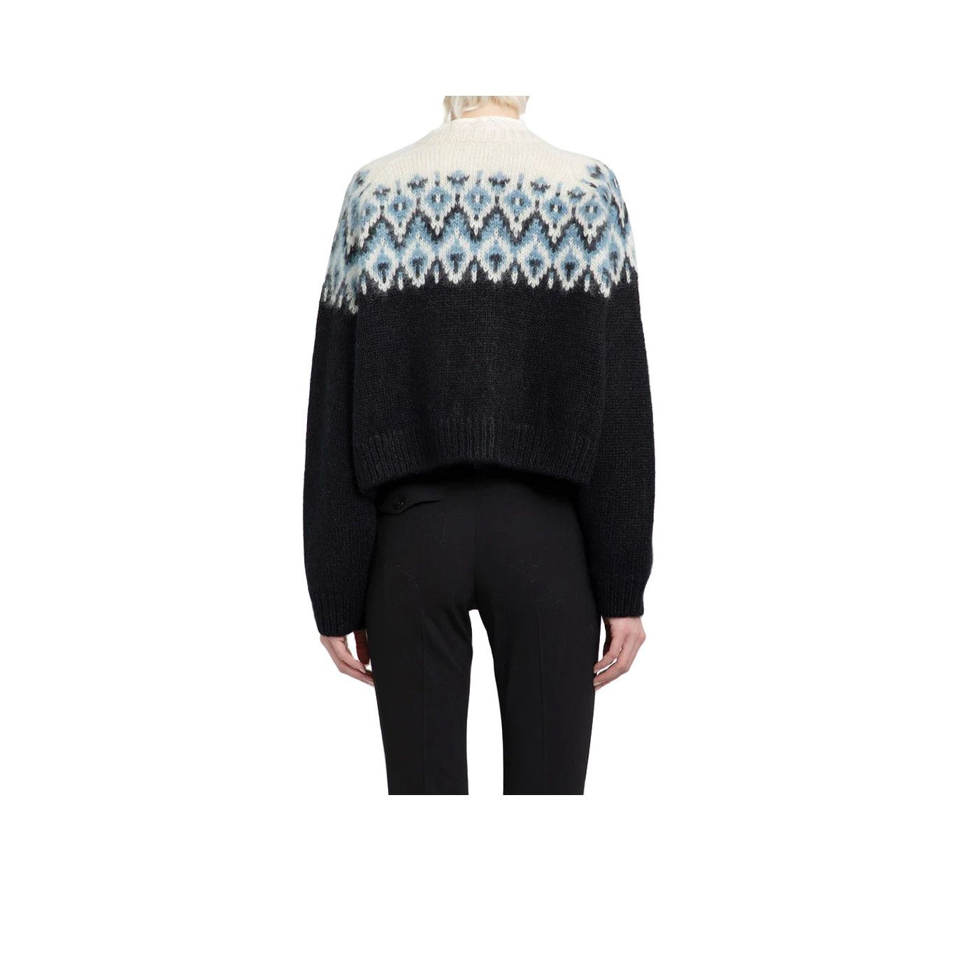 Celine CELINE Patterned Mohair Cardigan Size S Size S / US 4 / IT 40 - 8 Thumbnail