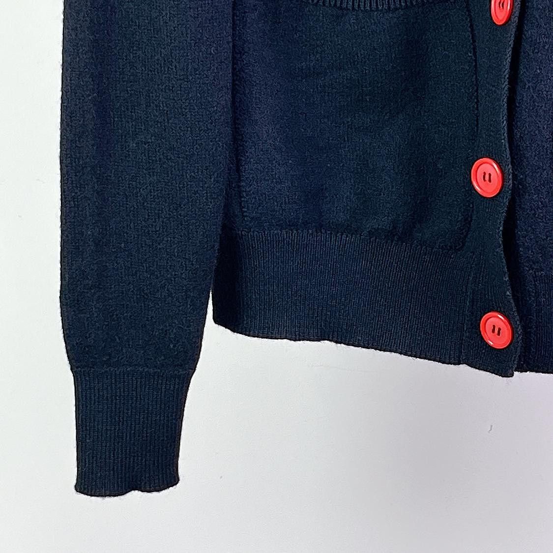 Celine Celine Black Wool V-Neck Cardigan Size S Size S / US 4 / IT 40 - 6 Thumbnail