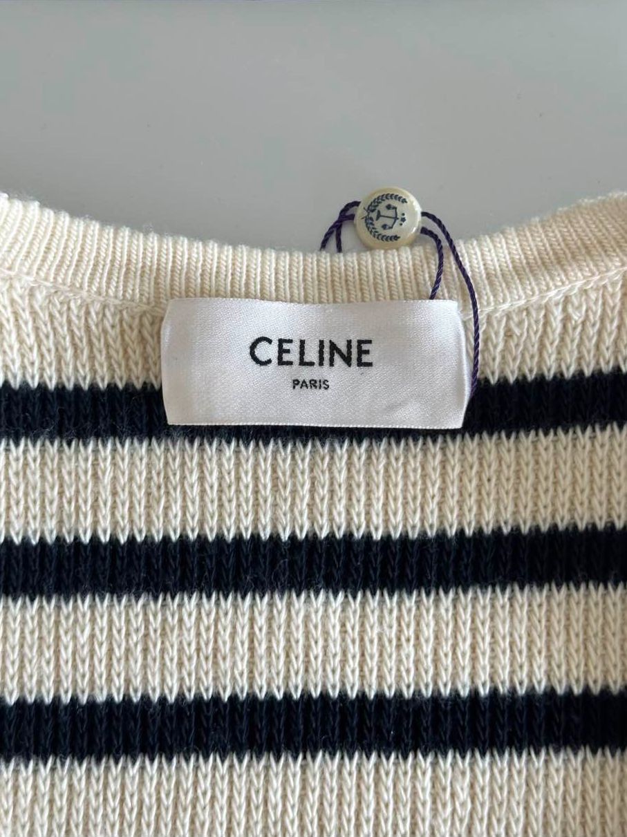 Celine CELINE Striped Cardigan Size M Size M / US 6-8 / IT 42-44 - 3 Thumbnail