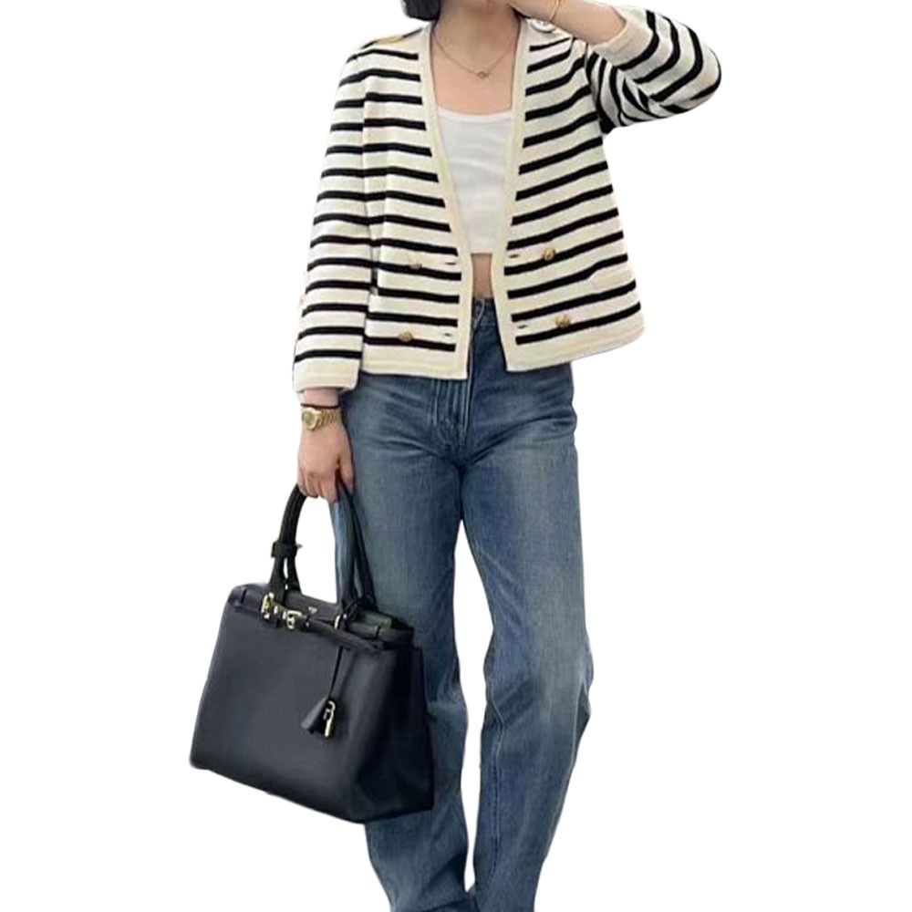 Celine CELINE Striped Cardigan Size M Size M / US 6-8 / IT 42-44 - 6 Thumbnail