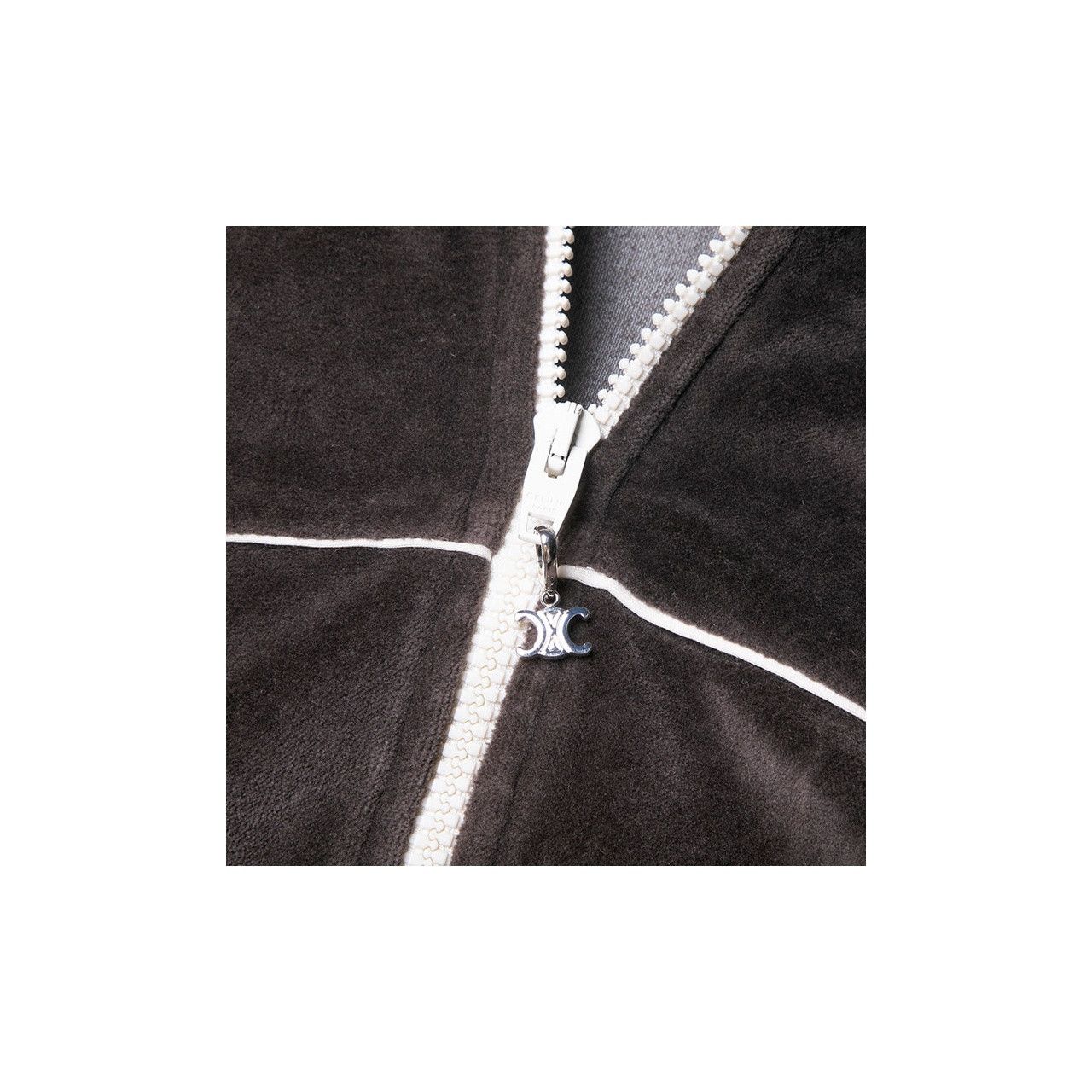 Celine Celine Triomphe Logo Velvet Track Jacket Size XL Size US XL / EU 56 / 4 - 7 Thumbnail