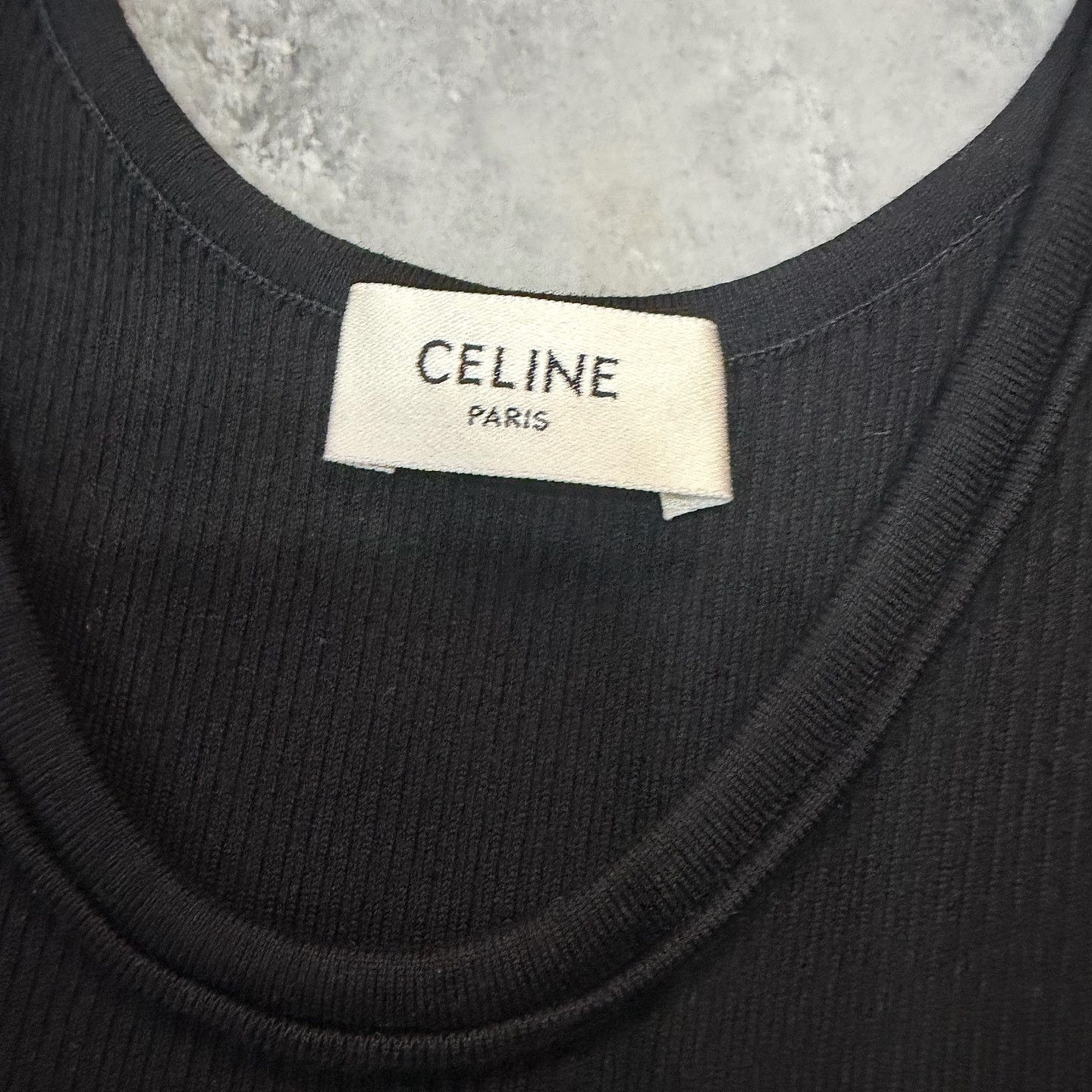 Celine CELINE Logo Band Tank Top Size M Size M / US 6-8 / IT 42-44 - 3 Thumbnail