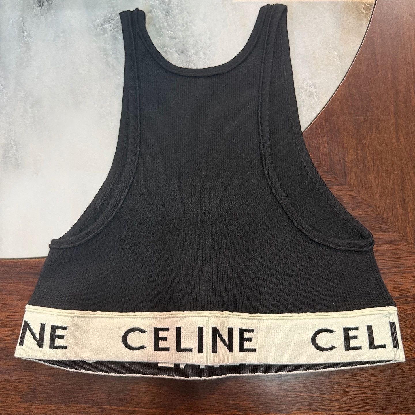 Celine CELINE Logo Band Tank Top Size M Size M / US 6-8 / IT 42-44 - 2 Thumbnail