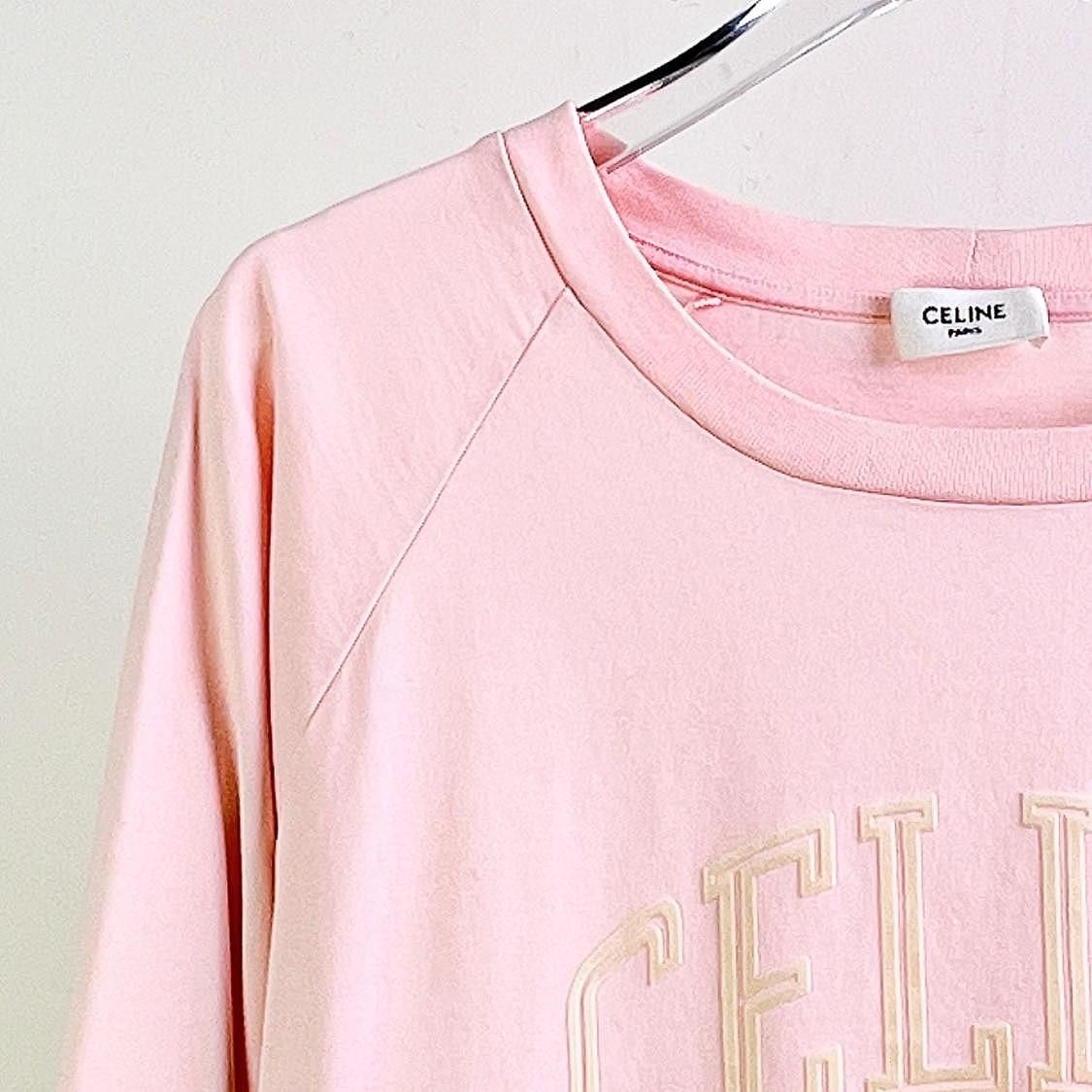Celine Celine Flocked Logo Long Sleeve T-Shirt Size L Size L / US 10 / IT 46 - 5 Thumbnail