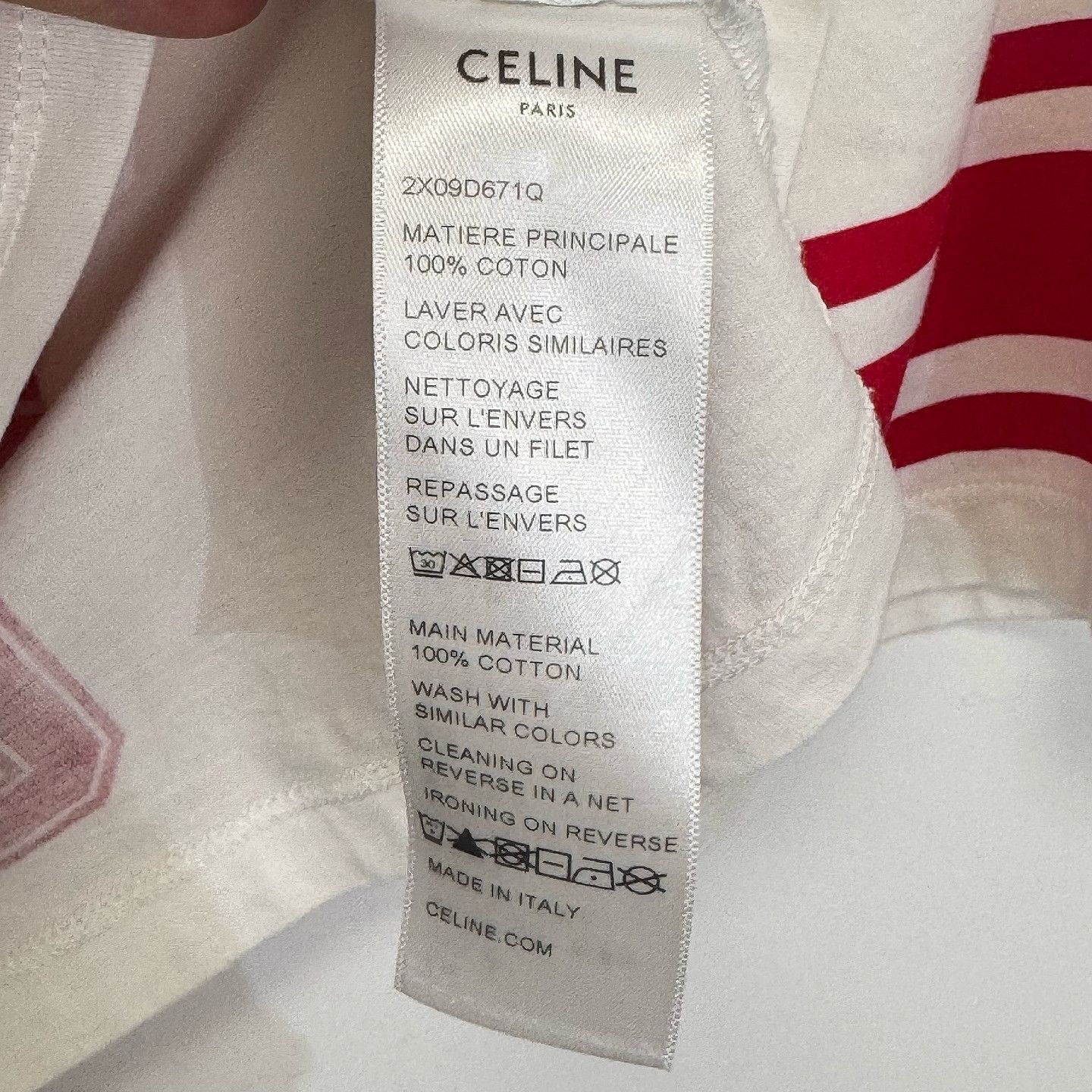 Celine Celine 16 Graphic Crop Top Size S Size S / US 4 / IT 40 - 4 Thumbnail