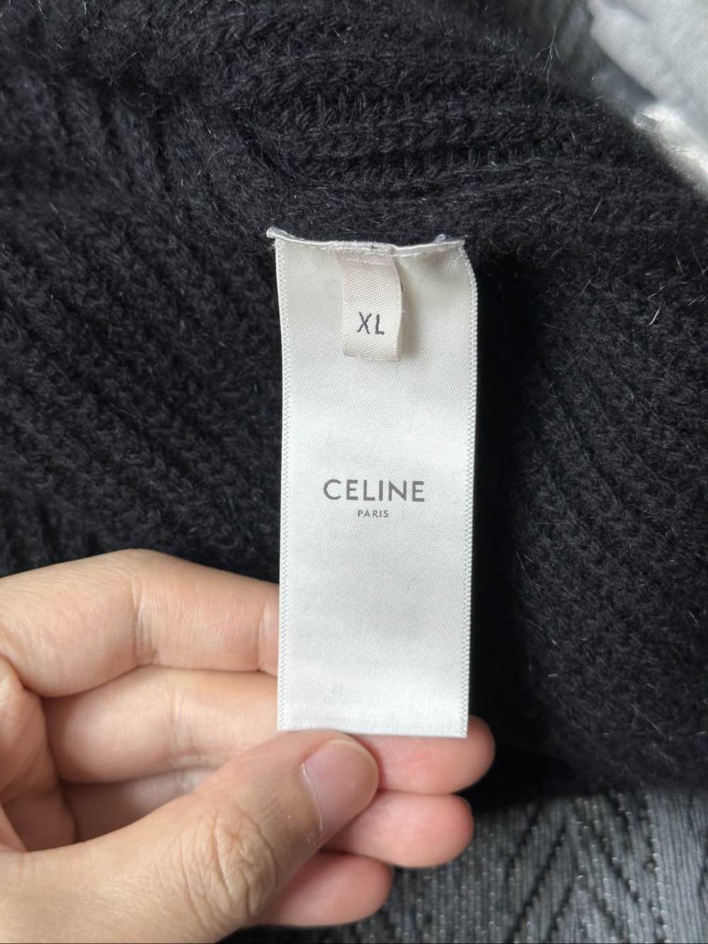Celine Celine Logo Embroidered Sweater Size XL Size US XL / EU 56 / 4 - 4 Thumbnail