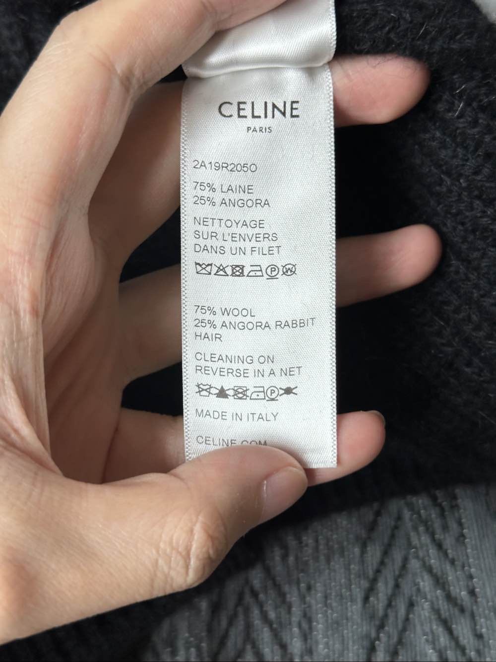 Celine Celine Logo Embroidered Sweater Size XL Size US XL / EU 56 / 4 - 5 Thumbnail
